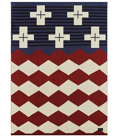Pendleton Brave Star Americana Cotton Knit Throw Blanket