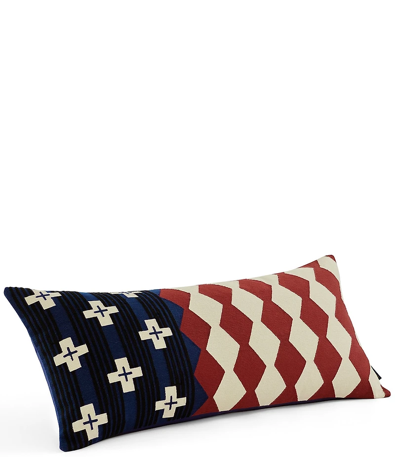 Pendleton Brave Star Americana Embroidered Lumbar Decorative Pillow