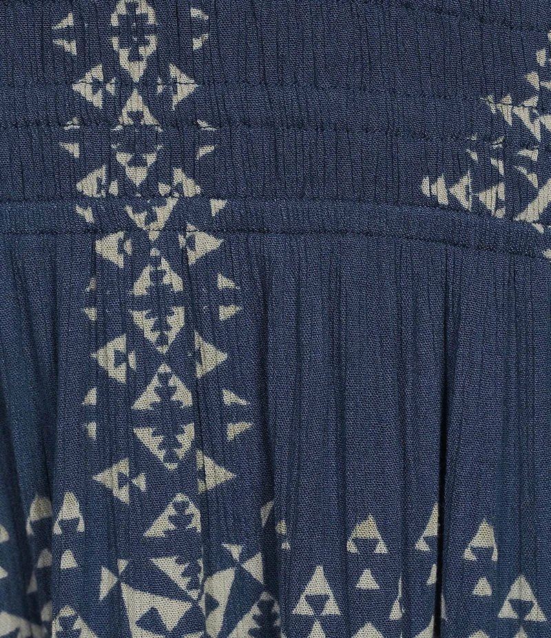 Pendleton Brooklyn Printed Scoop Neck Sleeveless Tiered A-Line Maxi Dress