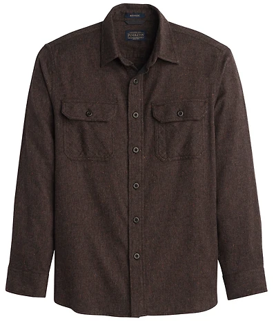 Pendleton Burnside Flannel Heather Long Sleeve Woven Shirt