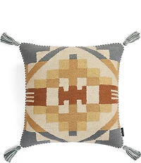 Pendleton Carico Lake Striking Geometric Print Tassel Square Pillow