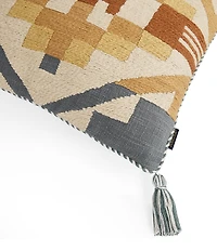 Pendleton Carico Lake Striking Geometric Print Tassel Square Pillow