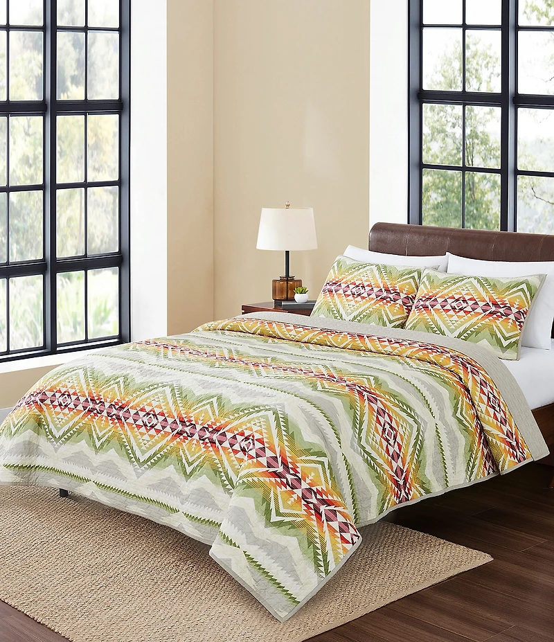 Pendleton Cascadia Southwestern Print Reversible Coverlet Mini Set