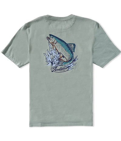 Pendleton Deschutes Salmon Graphic Short Sleeve T-Shirt