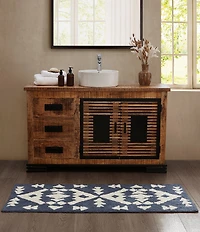 Pendleton Diamond Peak Geometric Pattern Bath Rug
