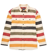 Pendleton Driftwood Chamois Stripe Long Sleeve Woven Shirt
