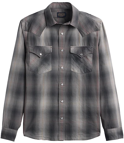 Pendleton Frontier Plaid Long Sleeve Woven Shirt