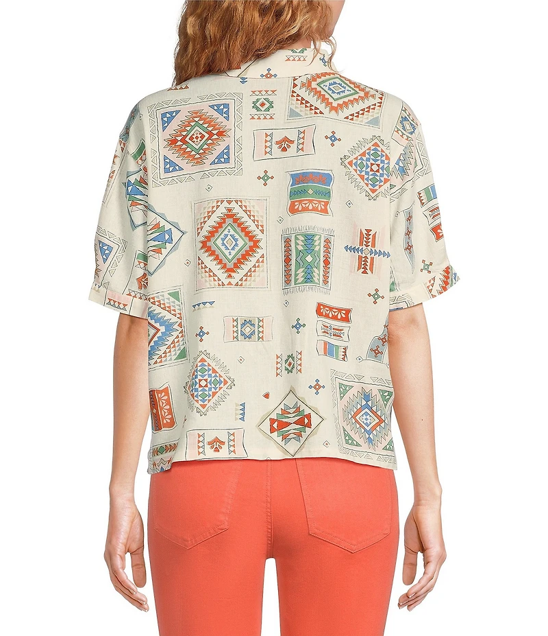 Pendleton Harlow Printed Spread Collar Short Sleeve Shirt