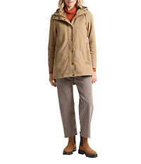 Pendleton Judith Cotton Canvas Corduroy Point Collar Button Front Field Coat