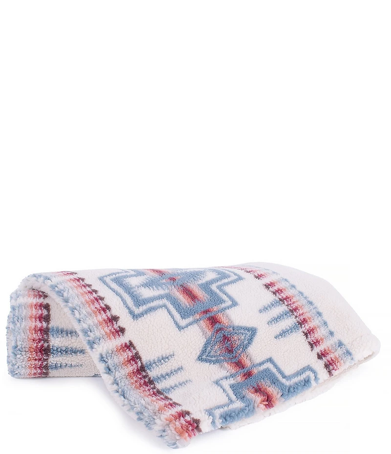 Pendleton Pet Classic Harding Rosewood Pattern Berber Plush Throw Blanket
