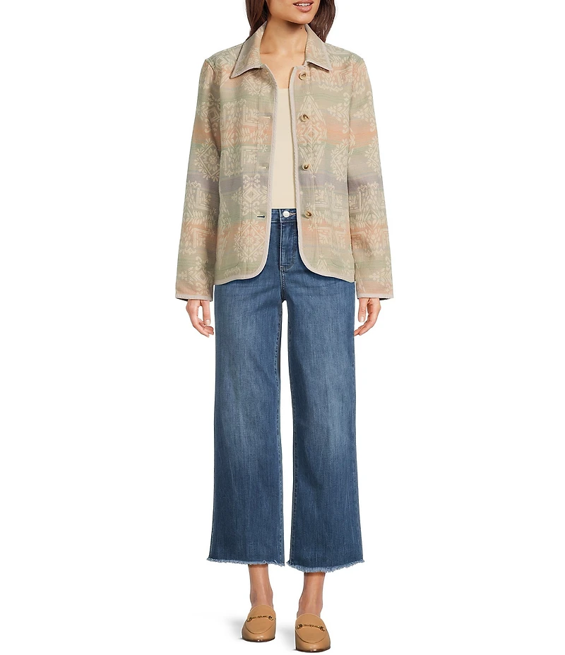 Pendleton Point Collar Long Sleeve Reversible Chore Jacket