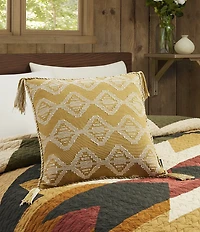Pendleton Saddlebrook Stitching Geometric Print Tassel Square Pillow