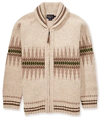 Pendleton Sawtooth Buck Full-Zip Lambswool Sweater