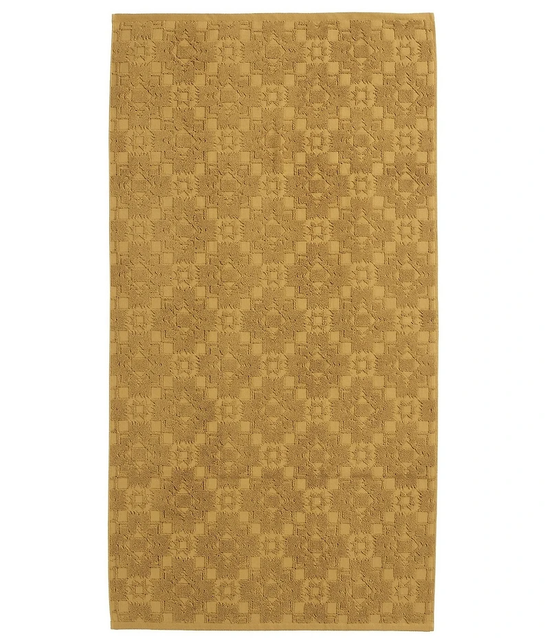 Pendleton Sculpted Towel Collection Southwestern Geometric Pattern 3-Piece Bath Towel Set