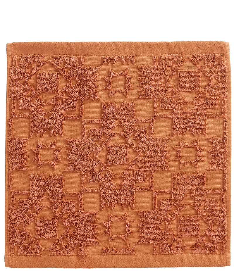 Pendleton Sculpted Towel Collection Southwestern Geometric Pattern 3-Piece Bath Towel Set