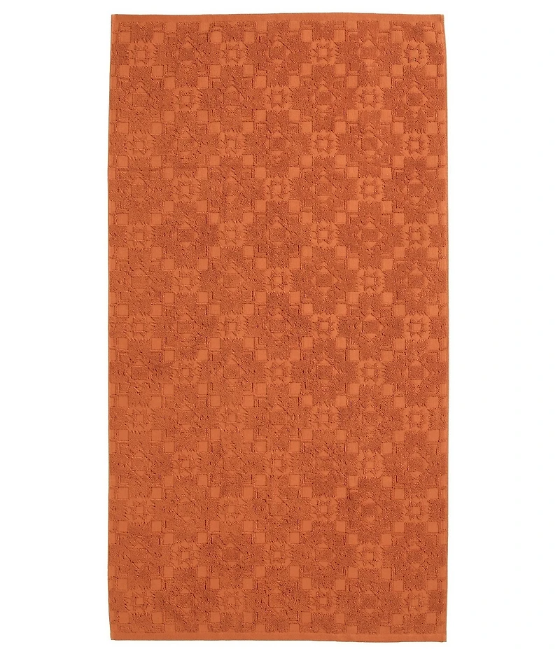 Pendleton Sculpted Towel Collection Southwestern Geometric Pattern 3-Piece Bath Towel Set