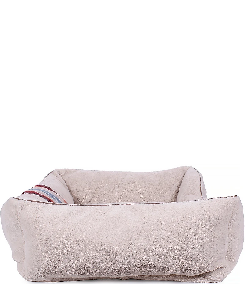 Pendleton Serape Rosewood Jacquard Knitted Berber Kuddler Dog Bed
