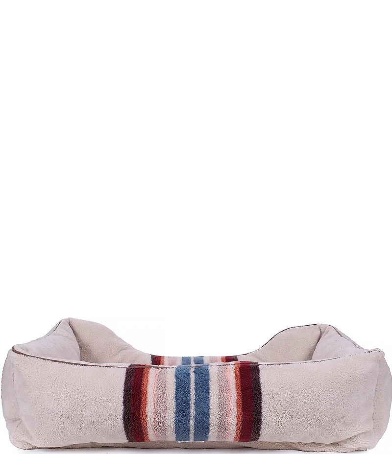 Pendleton Serape Rosewood Jacquard Knitted Berber Kuddler Dog Bed