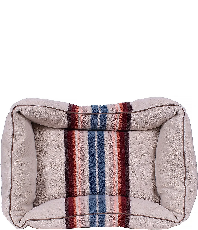 Pendleton Serape Rosewood Jacquard Knitted Berber Kuddler Dog Bed