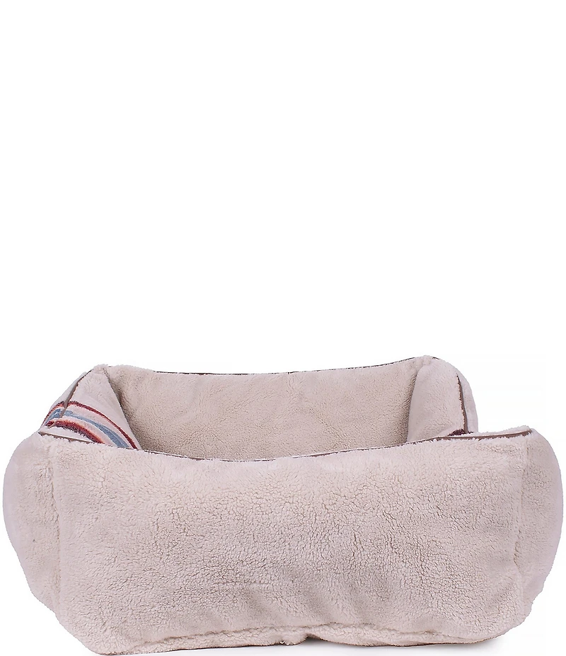 Pendleton Serape Rosewood Jacquard Knitted Berber Kuddler Dog Bed