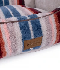 Pendleton Serape Rosewood Jacquard Knitted Berber Kuddler Dog Bed