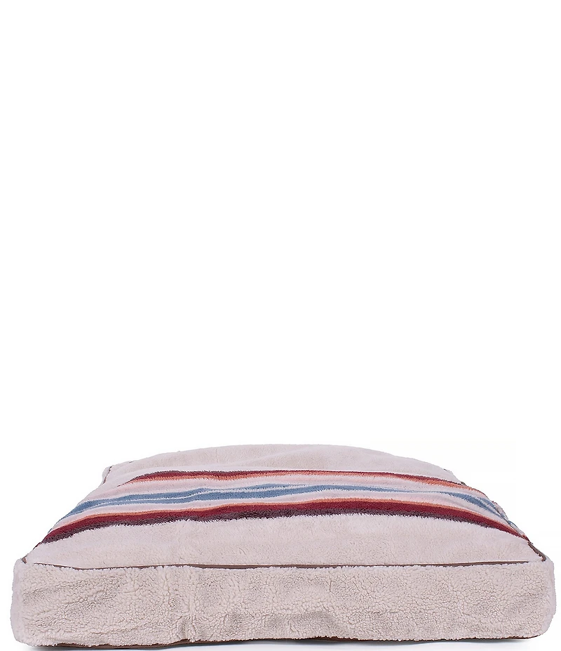 Pendleton Serape Rosewood Jacquard Knitted Berber Napper Dog Bed with Removeable Cover