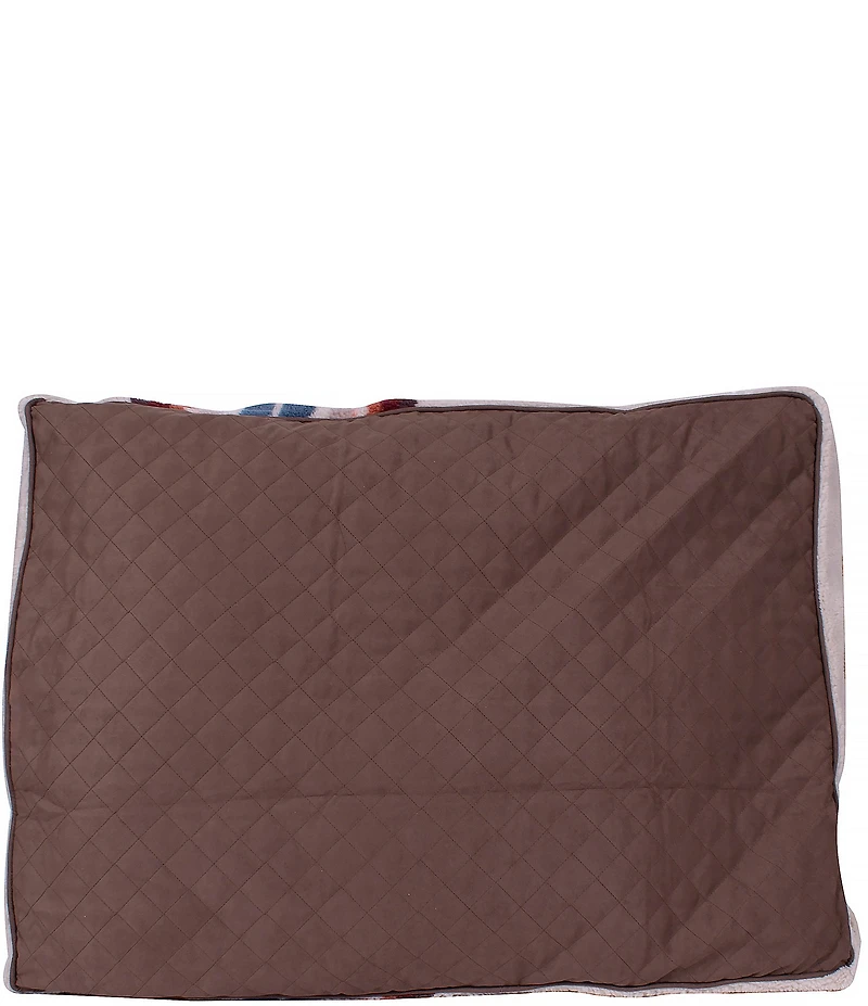 Pendleton Serape Rosewood Jacquard Knitted Berber Napper Dog Bed with Removeable Cover