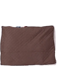 Pendleton Serape Rosewood Jacquard Knitted Berber Napper Dog Bed with Removeable Cover