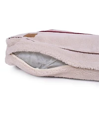 Pendleton Serape Rosewood Jacquard Knitted Berber Napper Dog Bed with Removeable Cover