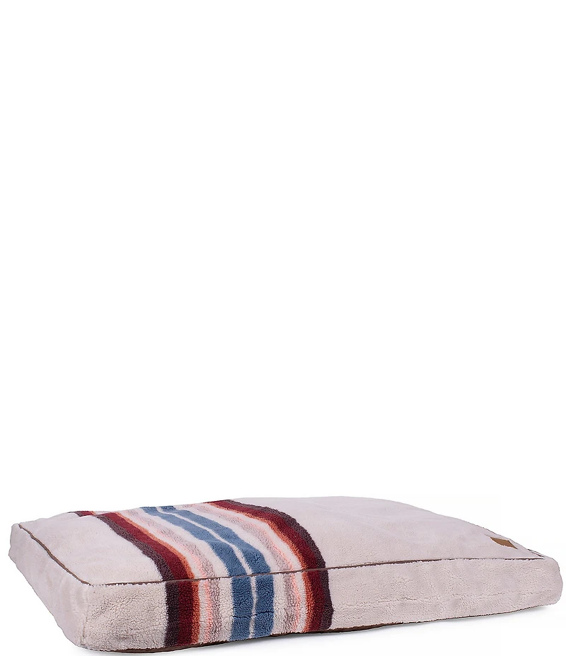 Pendleton Serape Rosewood Jacquard Knitted Berber Napper Dog Bed with Removeable Cover