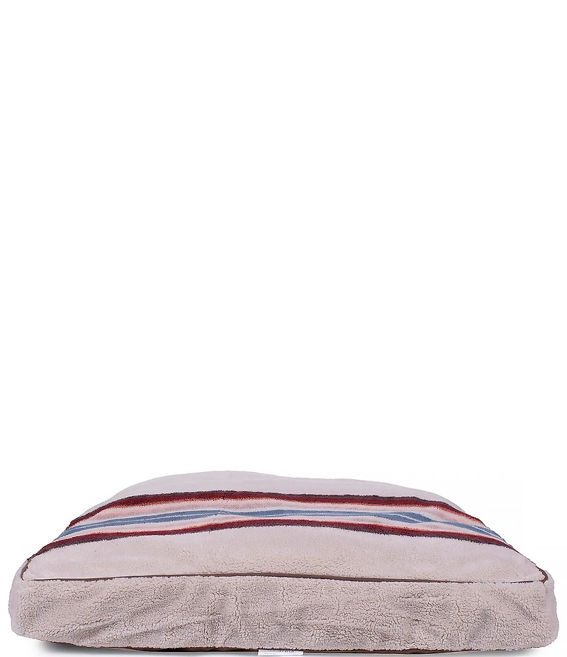 Pendleton Serape Rosewood Jacquard Knitted Berber Napper Dog Bed with Removeable Cover