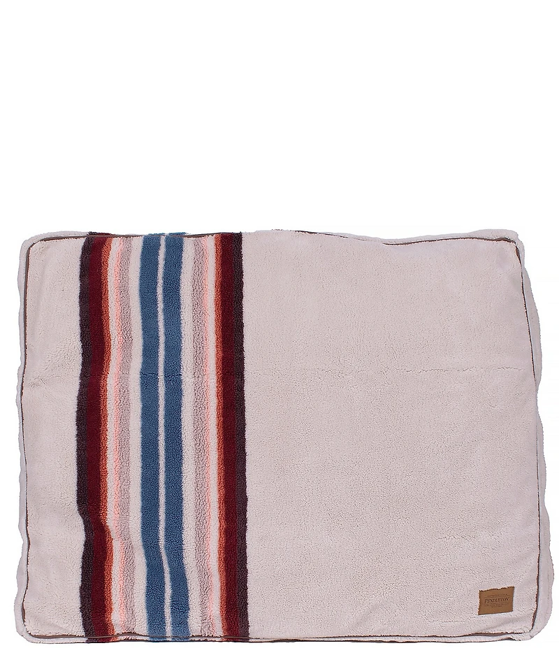 Pendleton Serape Rosewood Jacquard Knitted Berber Napper Dog Bed with Removeable Cover
