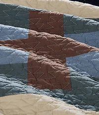 Pendleton Shiprock Collection by Pendleton Southwestern Inspired Geometric Pattern Quilt Mini Set