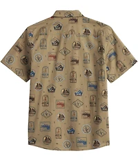 Pendleton Shoreline Patch Print Short Sleeve Woven Shirt