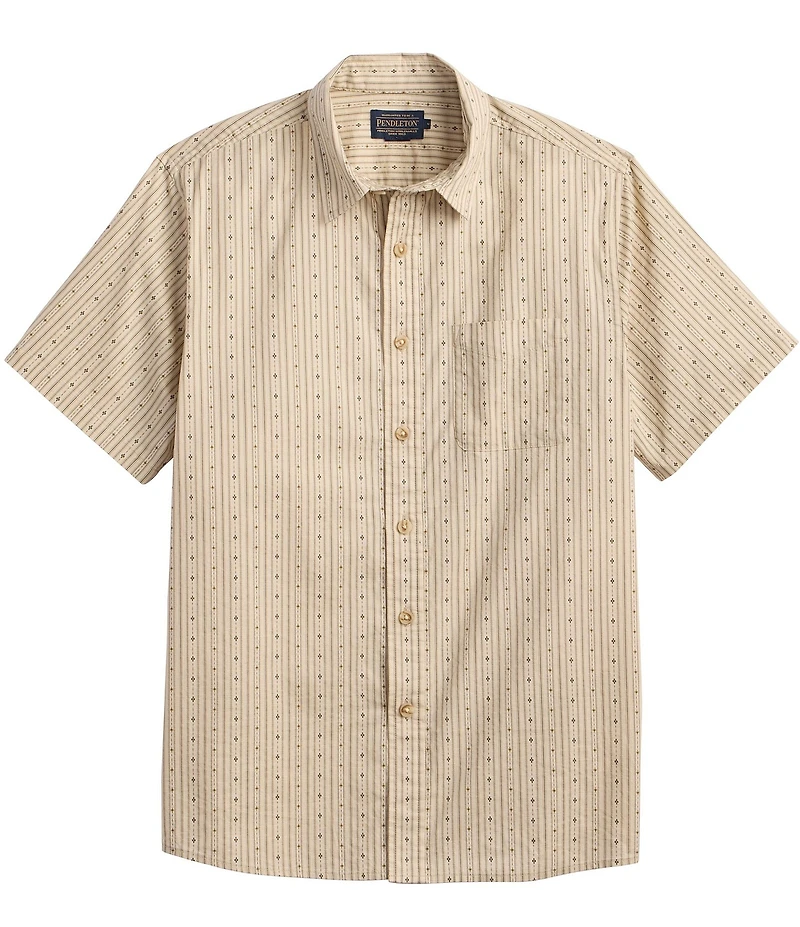 Pendleton Shoreline Stripe Short Sleeve Woven Shirt