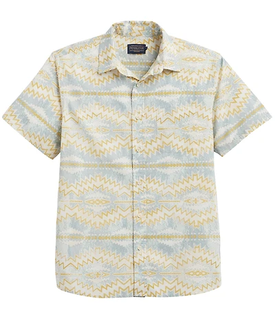 Pendleton Shoreline Sunset Print Short Sleeve Woven Shirt