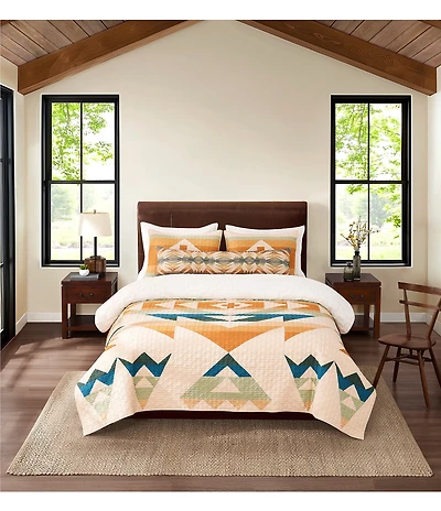 Pendleton Solstice Canyon Multi-Colored Pattern Quilt Mini Set