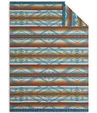 Pendleton Summerland Geometric Fringed Thrown Blanket
