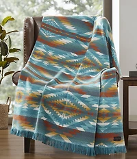 Pendleton Summerland Geometric Fringed Thrown Blanket