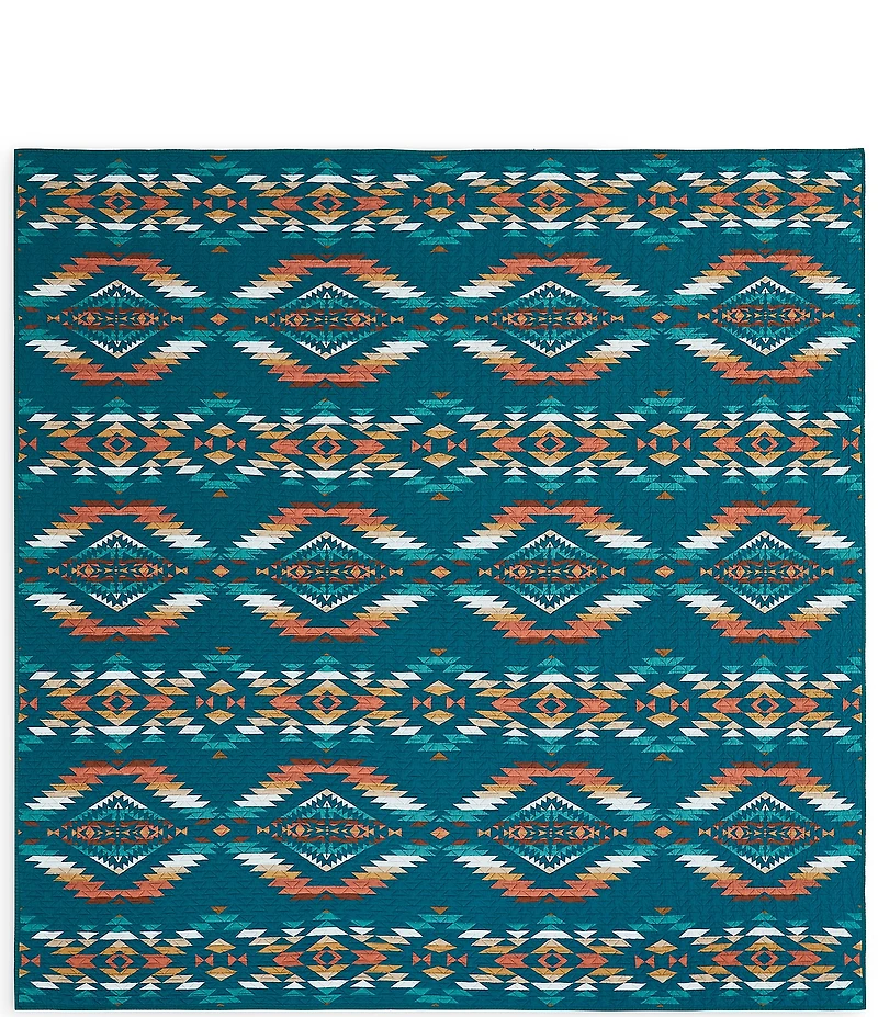 Pendleton Summerland Geometric Print Reversible Coverlet Mini Set