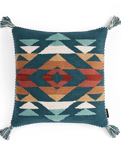 Pendleton Summerland Geometric Print Tassel Decorative Square Pillow