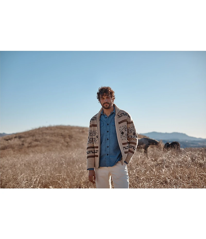 Pendleton The Original Westerley Full-Zip Heavyweight Cardigan Wool Sweater