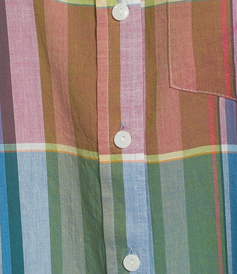 Pendleton The Perfect One Plaid Point Collar Long Sleeve Shirt