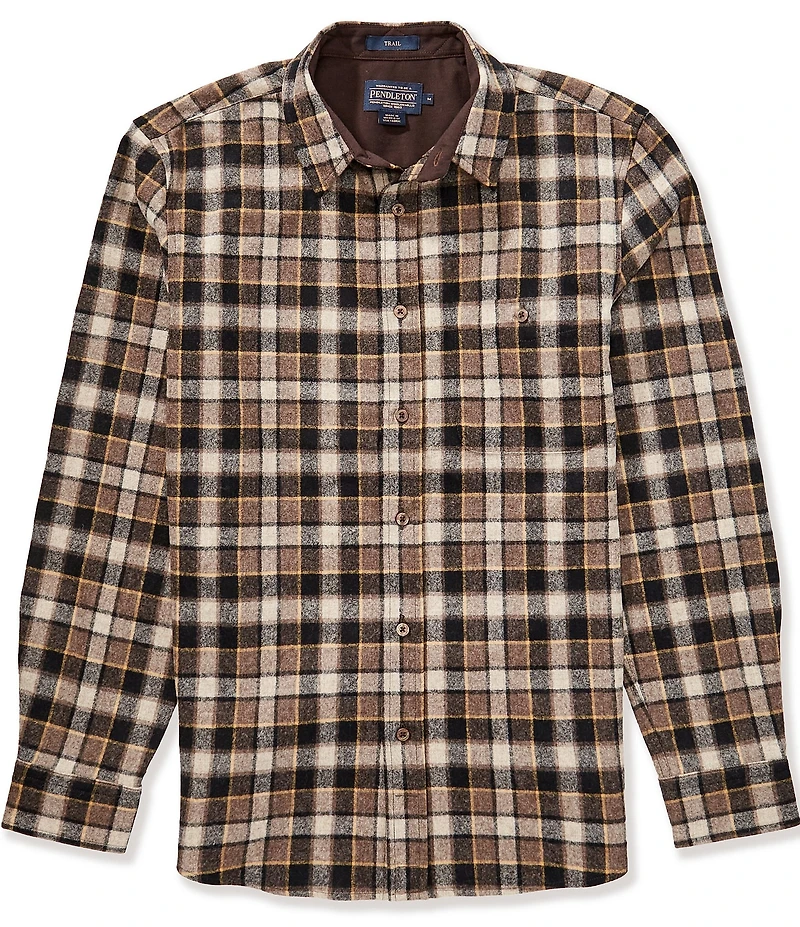 Pendleton Trail Large Plaid Long Sleeve Woven Shirt