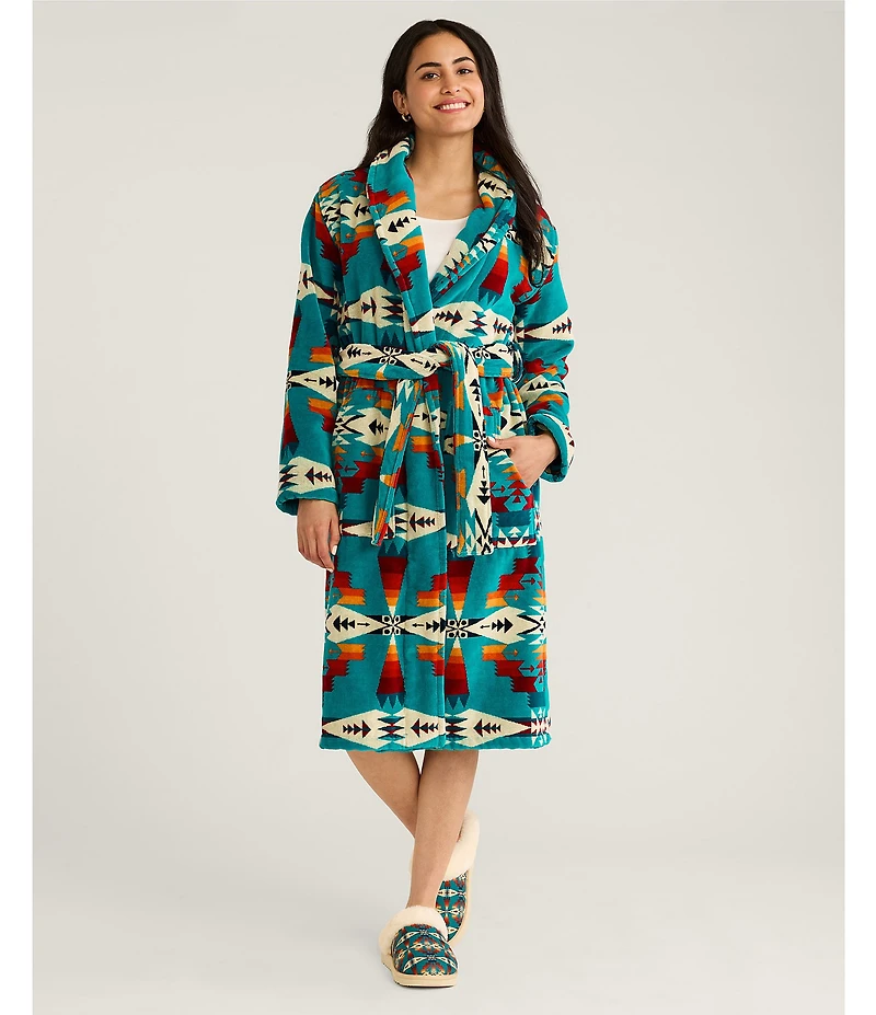 Pendleton Tuscon Cotton Terry Velour Cozy Long Robe