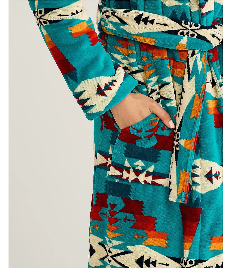 Pendleton Tuscon Cotton Terry Velour Cozy Long Robe