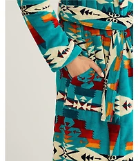 Pendleton Tuscon Cotton Terry Velour Cozy Long Robe