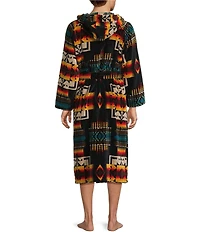 Pendleton Unisex Pattern Long Sleeve Terry Hoodie Robe Terry Robe
