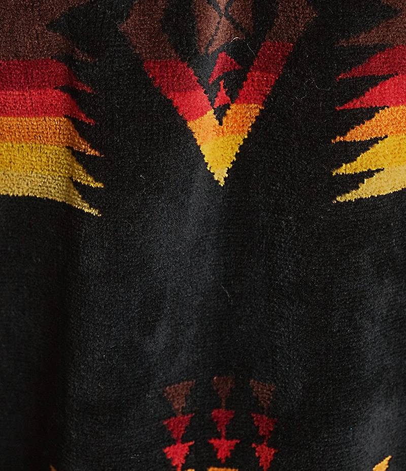 Pendleton Unisex Pattern Long Sleeve Terry Hoodie Robe Terry Robe