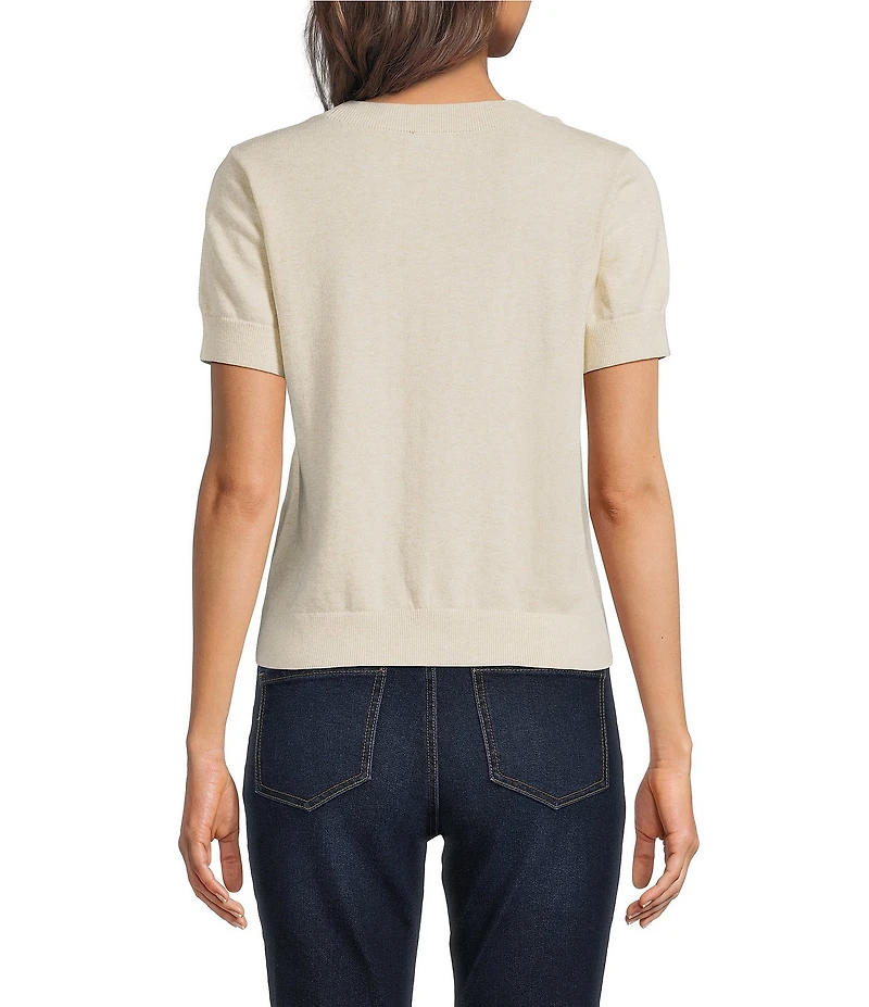 Pendleton Wild Horse Graphic Knit Crew Neck Short Sleeve Sweater Top